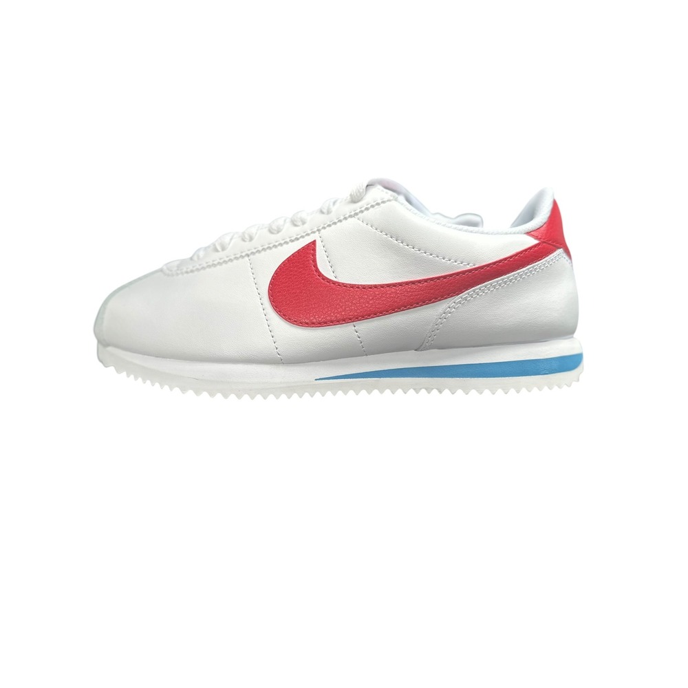 Nike Cortez Sneakers Womens 7.5 White Red Blue DN1791-108 New Retro Classic